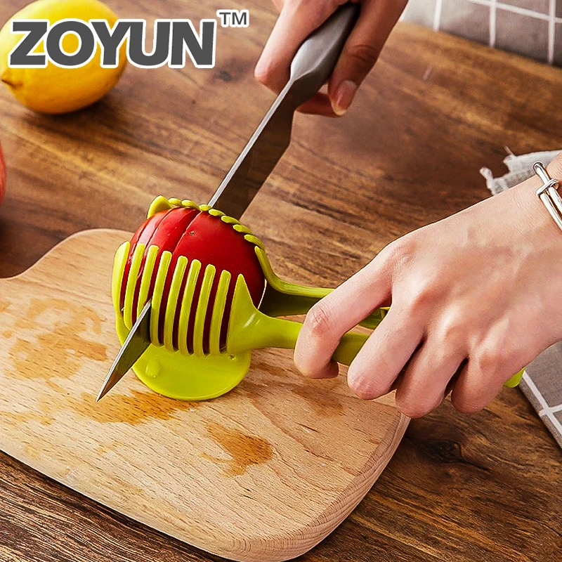 

Multi-function Fruits Cutter Food Slice Assistant Tomato Potato Lemon Slicer Handheld Clip Kitchen Shredders Tools Accessories