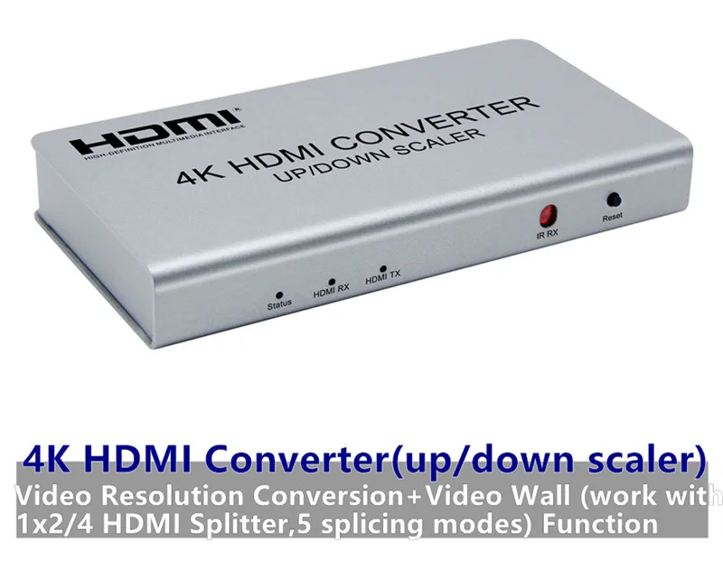 t4K HDMI Converter Scaler Adapter,Video Wall-5 Splicing Ways if Work 1x4HDMI Splitter,Female Connector For CCTV DVD Free Shipping (3)