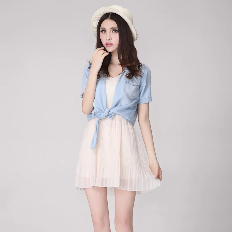 

2019 New Ladies Denim Jackets Slim Fit Jeans Coat Classical Jackets Coats Short Sleeve Summer Casual Female Jackets Women