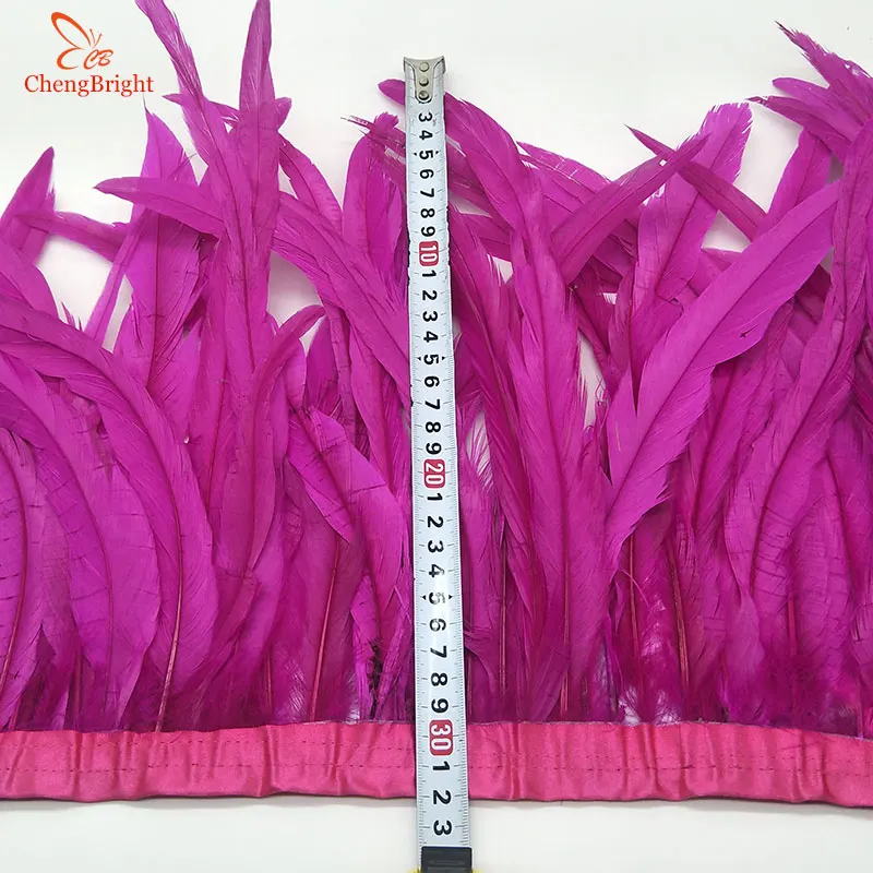 CHENGVRIGHT 30-35 см Золотой Петух Хвост отделка Coque отделка из перьев/ленты для ремесла платье юбка карнавальные костюмы Шлейфы