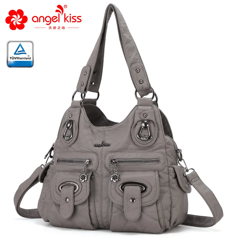 Женские сумки с карманами Angel Kiss Наплечные Сумки из искусственной кожи XS160773|Сумки