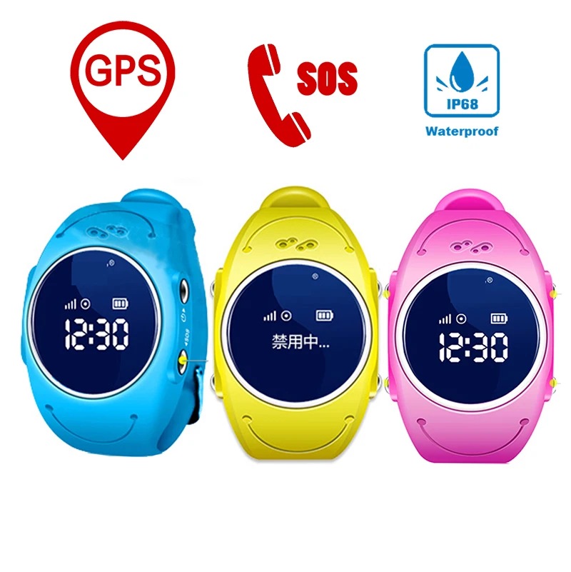 Hot Kids GPS Tracking Watch Q520S Baby SOS Call Location Finder IP68 Waterproof Safety Bracelet Color Screen Smartwatch