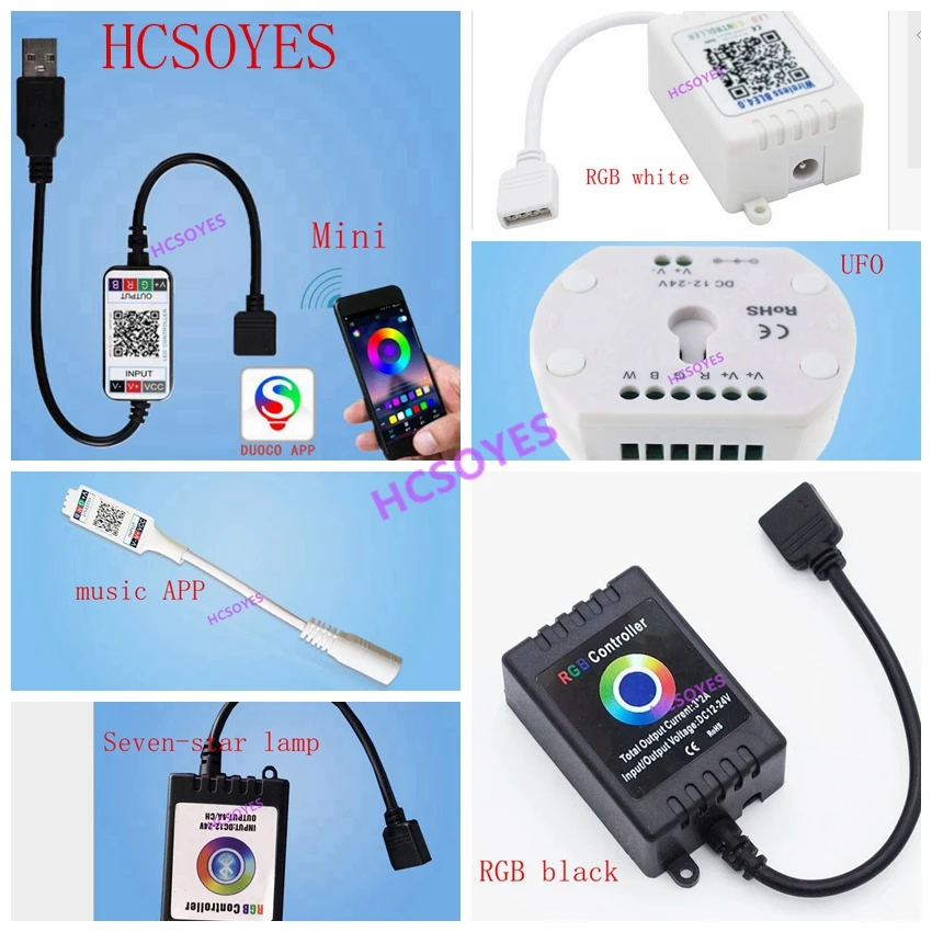 DC5-24V RGB контроллер 5 в Smart Mini приложение НЛО Bluetooth USB мини музыкальный контроллер IOS Android телефон Беспроводной RGBW мягкие полосы