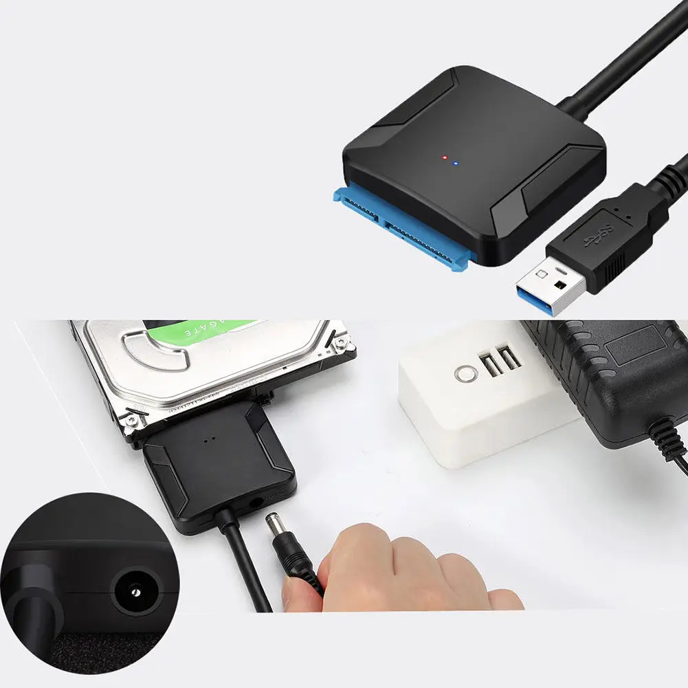 Верхний SATA к USB 3 0 2 5/3 5 HDD SSD жесткий диск конвертер кабель Линия адаптер|Адаптеры