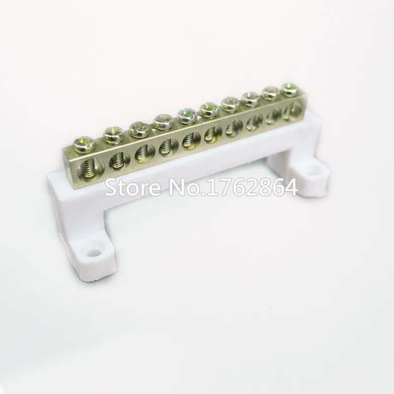 

1 pcs Wiring terminal zero line zero row 8*13-10 copper row grounding high bridge distribution box