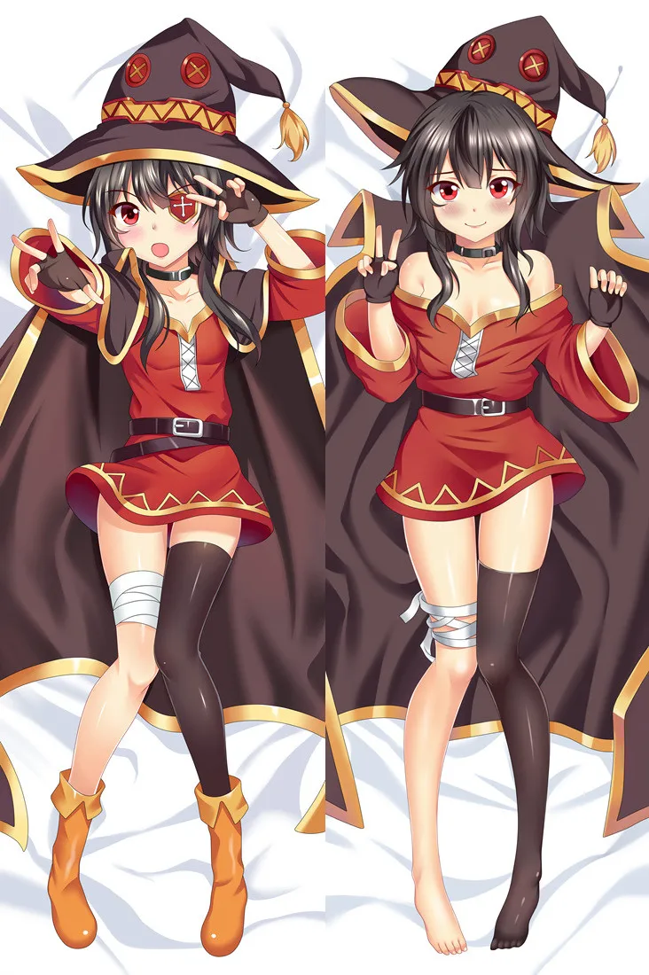 este mundo maravilhoso! Megumin dakimakura capas abraçando capa de almofada do corpo