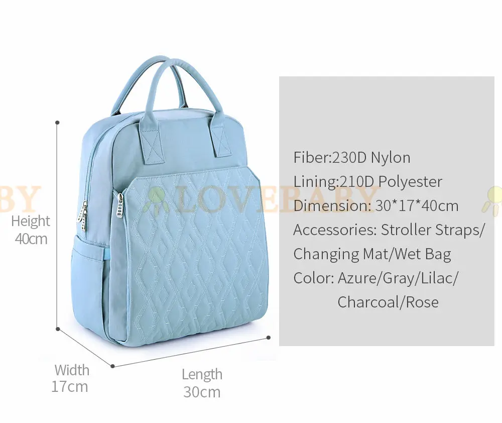 Внутренний подгузник сумка рюкзак для мамы большой емкости Дорожная сумка для подгузников Сумка для ухода за ребенком рюкзак уход за ребенком