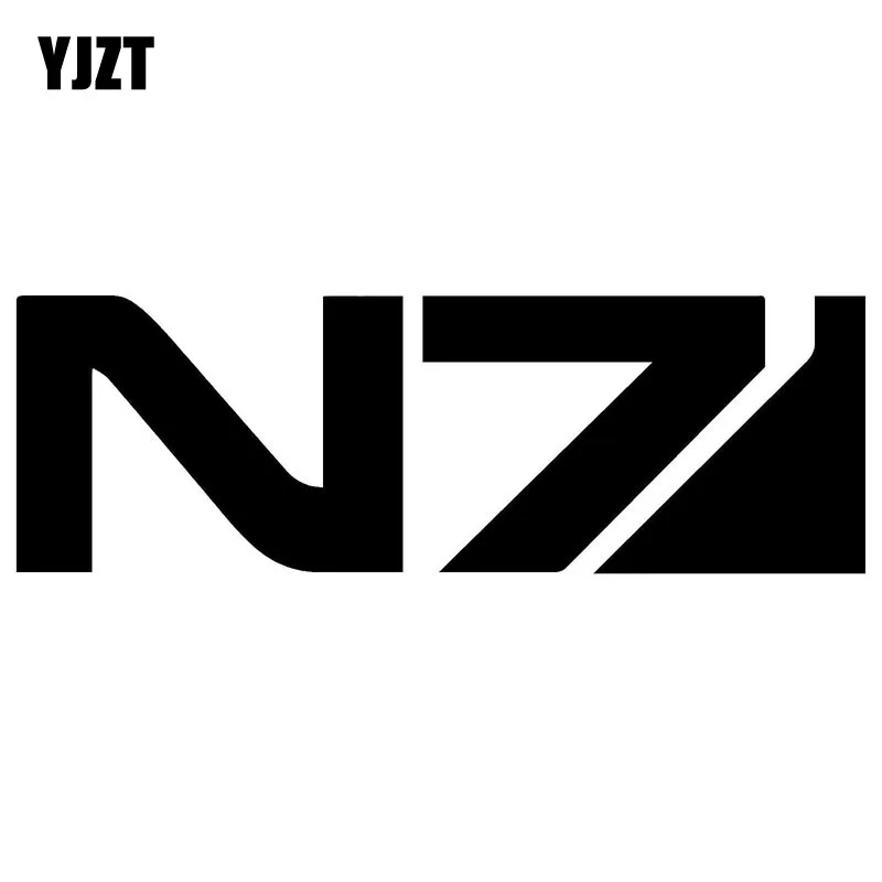 YJZT 15X4.9CM Mass Effect N7 Adhesive Originality Car Sticker Vinyl