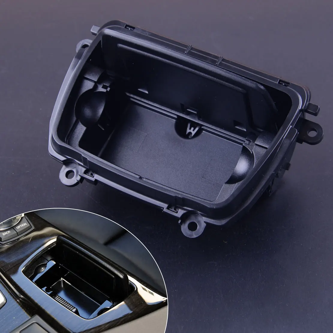 cheap CITALL Black ABS Front Center Console Ashtray 51169206347 Fit For BMW F10 F11 5 SERIES 2010 2016 LCI AND NON LCI
