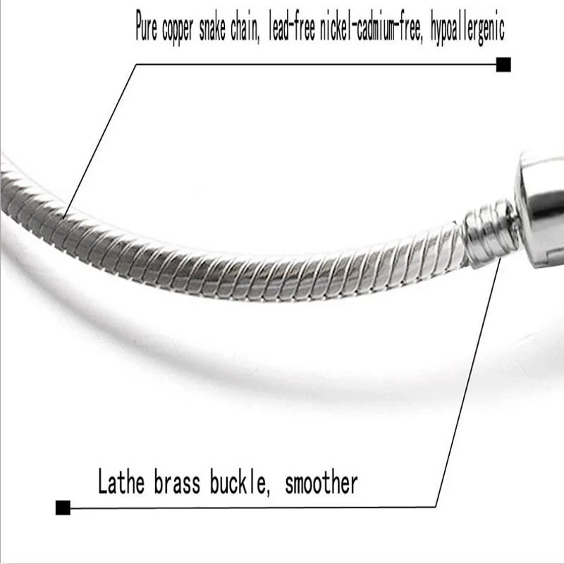 Популярная базовая цепочка 3 мм, цепочка в виде змеи с серебряным покрытием для изготовления ювелирных изделий, женские аксессуары для браслетов своими руками