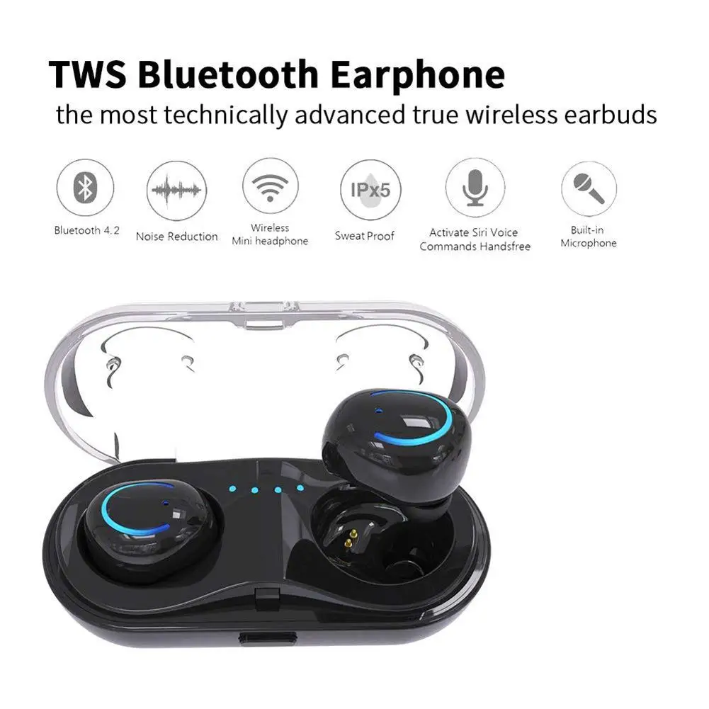 EastVita HQB Q18 мини bluetooth наушники беспроводная гарнитура с зарядным боксом стерео