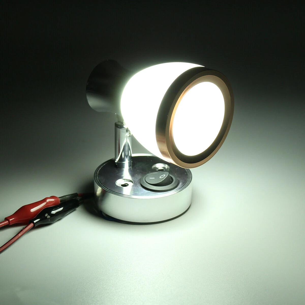 

12V 3W LED Down Light Cabin Ceiling Lamp Car RV Caravan Trailer Boat Interior Light Book Reading Lamp White 200LM