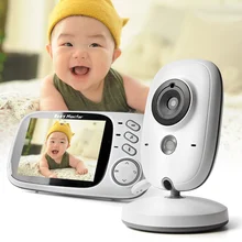 2,4 ГГц беспроводной детский монитор с 3,2 дюймовым ЖК-камерой для младенцев 2 способа аудио разговора ИК обзор Bebek няня камера монитор температуры VB603