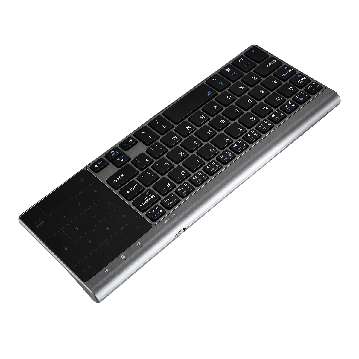 1pc Professional Black Keyboards High Quality Wireless Touch Keyboard With Touchpad For Computer PC Connected Smart TV