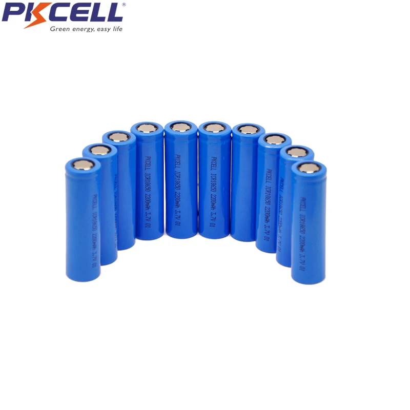 6 шт. PKCELL ICR 18650 ICR18650 3 7 v литий ионный аккумулятор 2200mAh плоский Топ без Pcm для