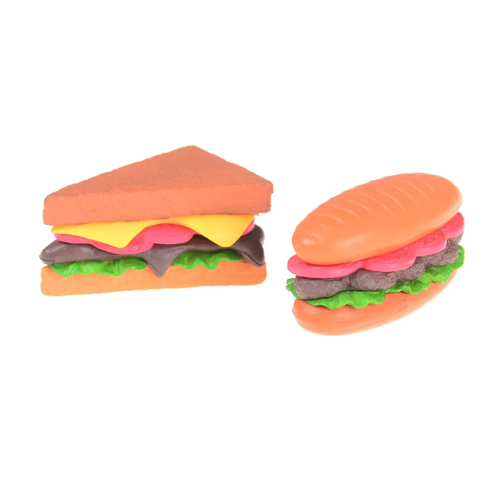 3 шт./компл. Творческий изображением гамбургера и чипсов украшения мох форма для выпечки тортов DIY брелок украшения микро пейзаж мир орнамент