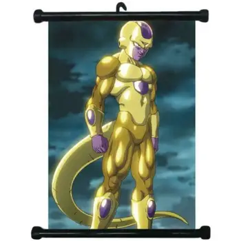 

Anime Poster Dragon Ball Super Golden Frieza Wall Scroll Printed Painting Home Decor Japanese Cartoon Decoration Poster