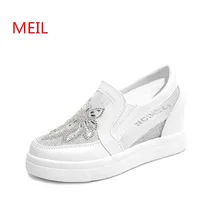 Женская обувь; модная обувь на плоской платформе; коллекция года; женская летняя дышащая обувь на плоской подошве без застежки; женская обувь на плоской подошве; лоферы; обувь