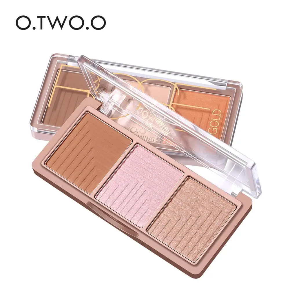 DSstyles 3 цвета highlighter палитра пудры осветлитель для лица основа под макияж Палетка подсветка Контур Макияж Косметика