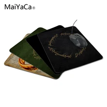 New Anti-Slip PC The Lord of the Rings Movies Text Typography Writing Mouse Mat 220mmX180mmx2mm Pad Mice Mat for Optical maiyaca new anti slip pc my neighbour totoro anime umbrellas silicon mouse pad mat mice pad for optical