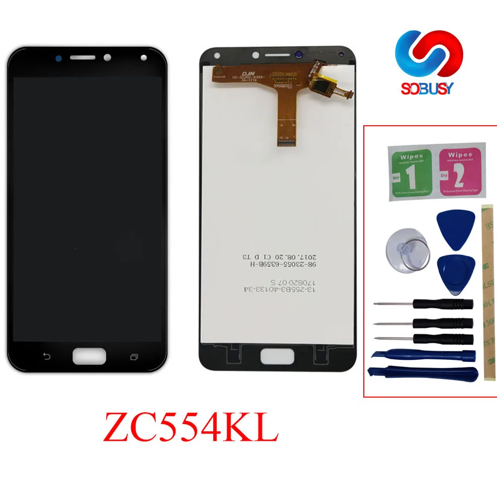 ЖК дисплей 5 дюйма для ASUS Zenfone 4 Max ZC554KL сменная сенсорная панель ZC554KL|Экраны