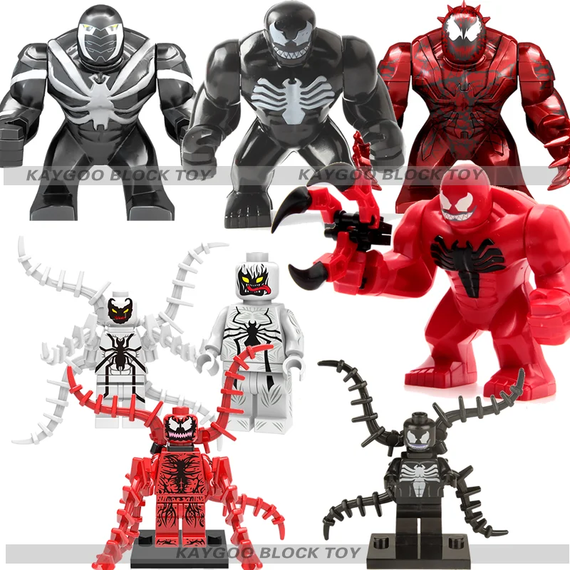 

Single Sale Large big siez Super Heroes Avengers Thanos Anti Venom Hulk Carnage Building Blocks Toys for children brinquedos