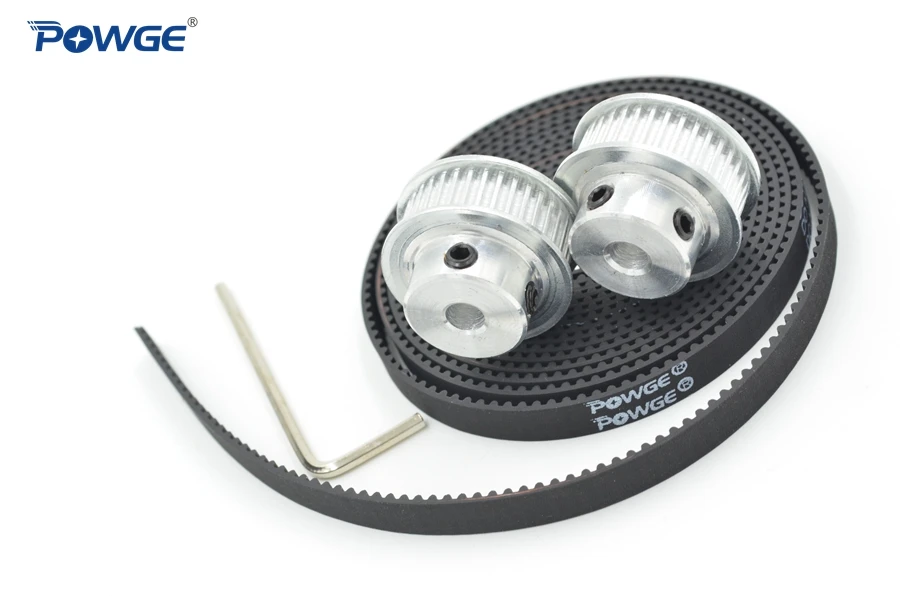 Cena POWGE 2 sztuk 30 zęby GT2 koło rozrządu otwór 5mm 6.35mm 8mm + 2 metry szerokość 9mm GT2 otwarty pas synchroniczny 2GT koło pasowe 30 zęby 30T