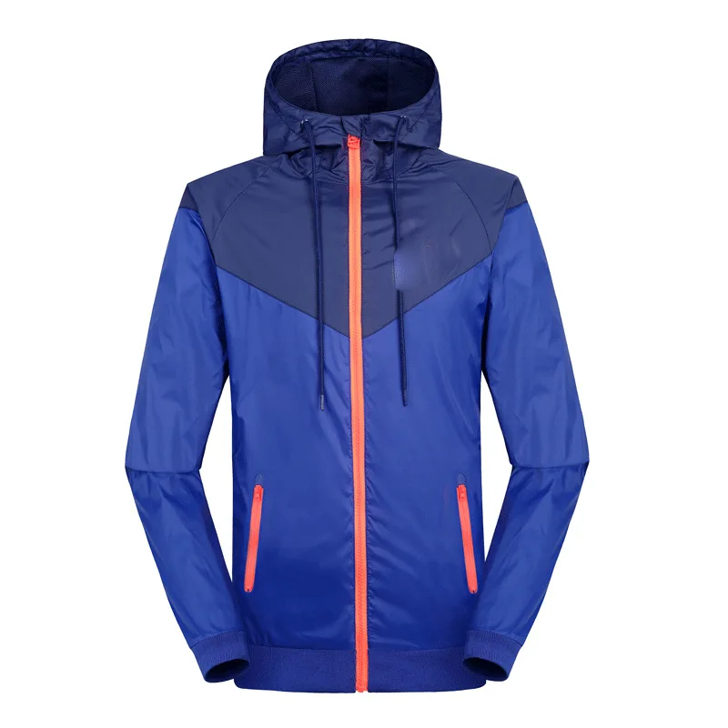 Men running jacket waterproof jacket Sports fitness Long sleeves Hooded