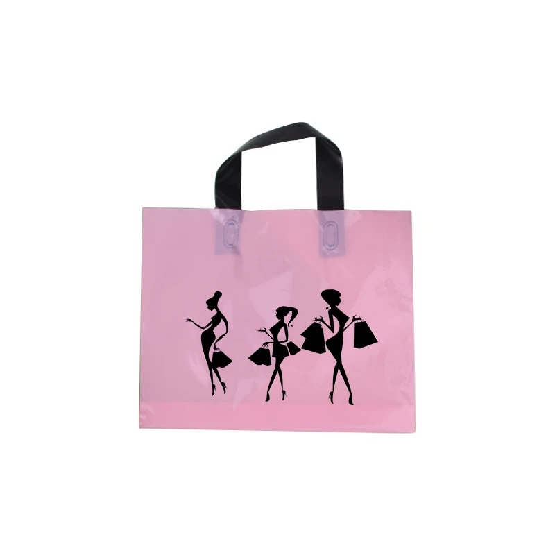 

Eco-friendly Packaging With Handles 200pcs/lot Plastic Shopping Bags