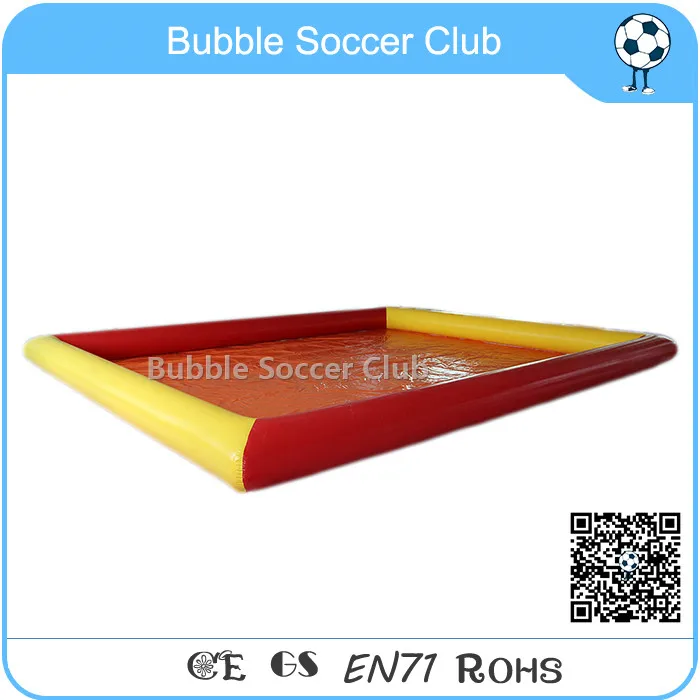 Yellow and red 10m Large Heated Inflatable Swimming Pool Adult Water Swimming Pool Float Manufacturers in China - Цвет: Yellow and red