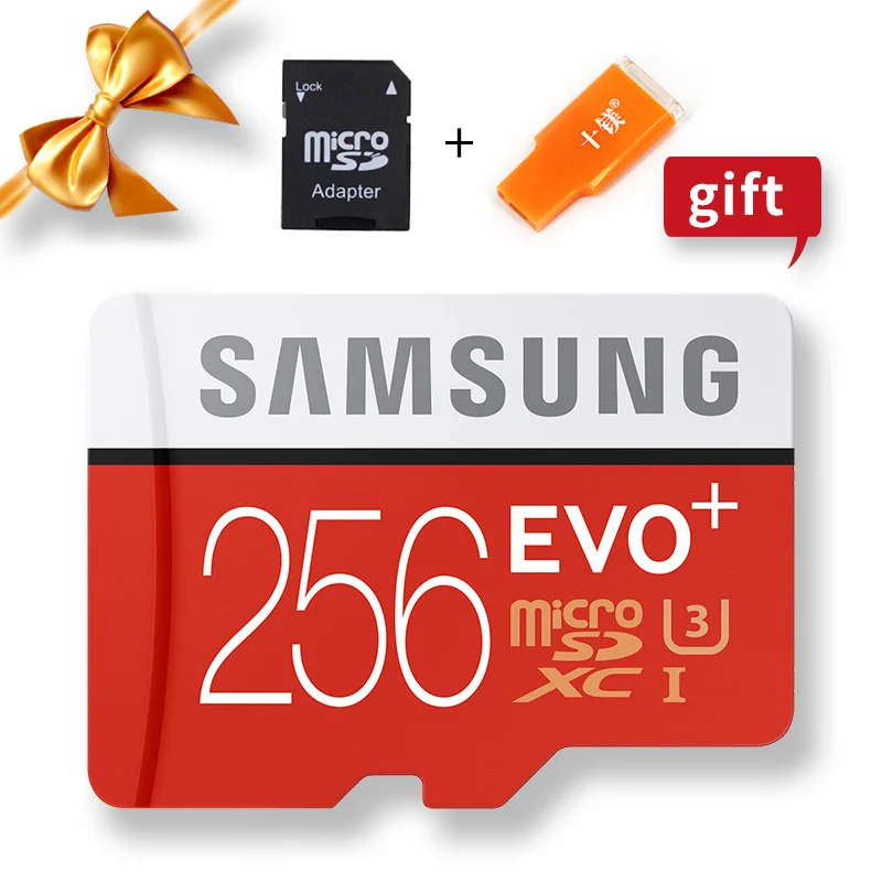 SAMSUNG Оригинальные U3 SDXC 512 ГБ 256 ГБ 128 ГБ EVO Plus Microsd карты карта памяти класс 10 Micro SD TF флэш-карта