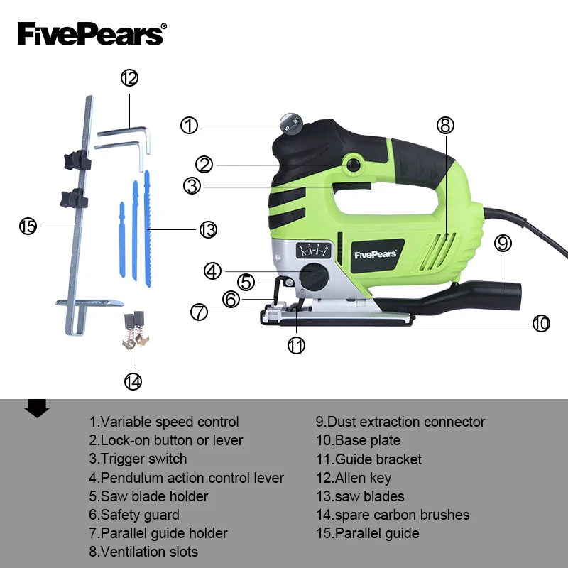 FIVEPEARS Electric Jig Saw Curve Saw 750W 220V Electric Cutting Machine Woodworking Tools Chainsaw With EU plug FIVEPEARS Electric Jig Saw Curve Saw 750W 220V Electric Cutting Machine Woodworking Tools Chainsaw With EU plug