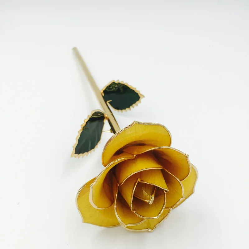 The Pefect yellow color real Rose Never Die dipped in 24K Gold Foil ...