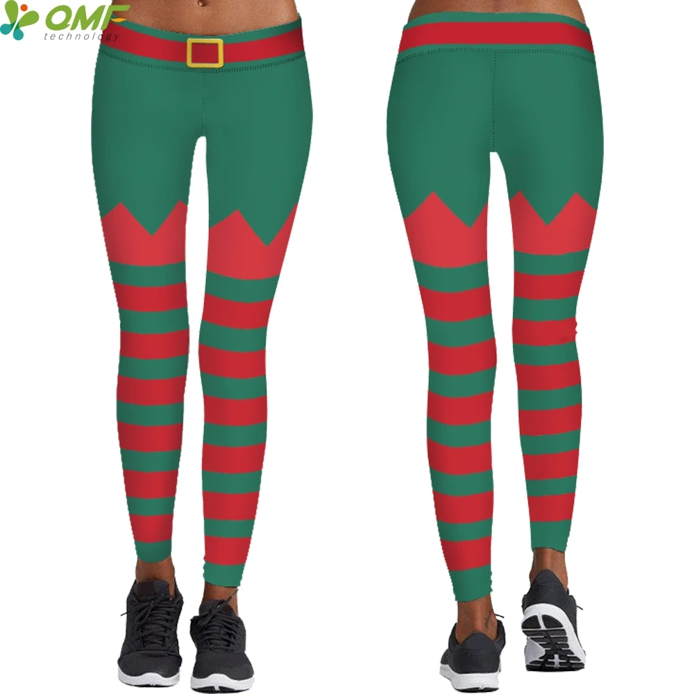 Santa Elf Cosplay Yoga Leggings Popular 