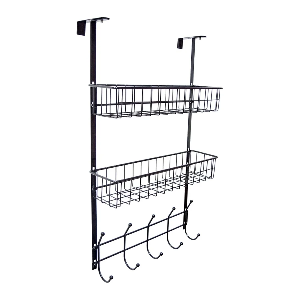  Bedroom bathroom shelf door hanger mute door rear storage shelf door storage shelf with hook wx8090 - 32911767651