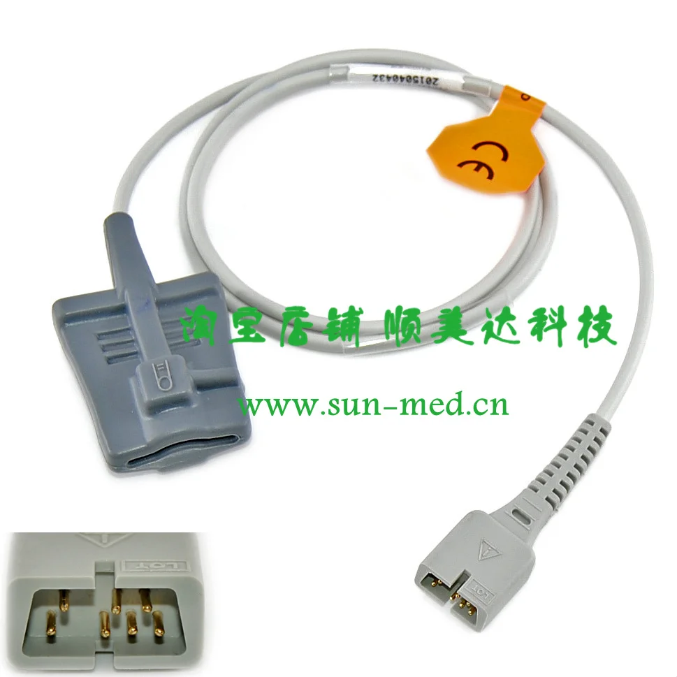 

Compatible Nellcor DS100A Spo2 sensor, adult soft finger probe , Oximeter patient monitor sensor