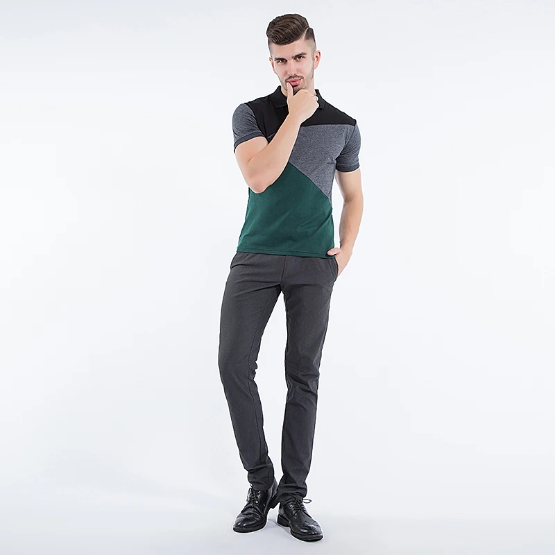 Мода г. для мужчин s повседневное футболки Slim Fit короткий рукав Футболка Мужчин's рубашки для мальчиков футболка