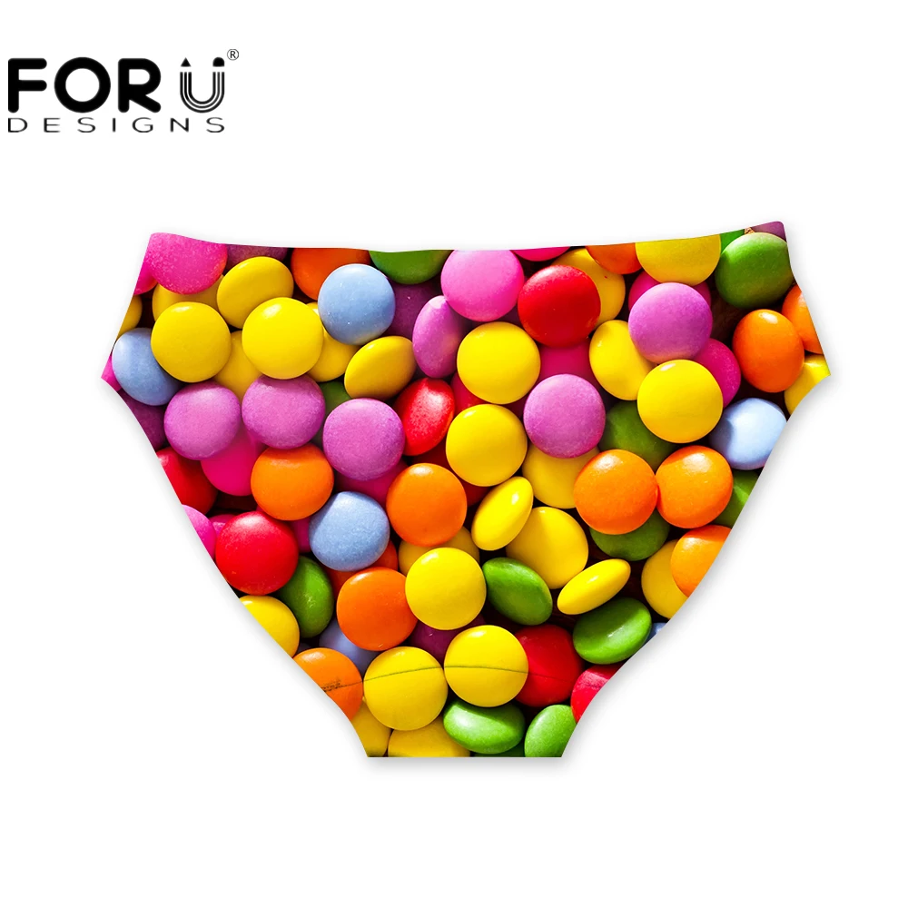 FORUDESIGNS Kawaii 3D нижнее белье с ярким рисунком Женские Бесшовные дышащие