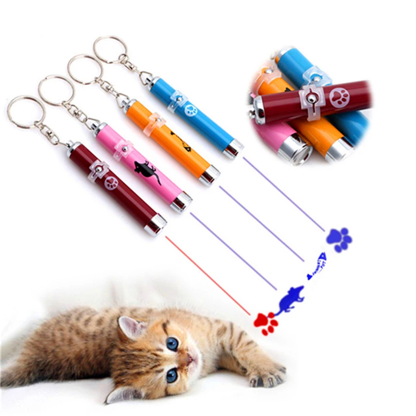 New Funny LED Laser Pointer light Pen Pet Cat Toys With Bright Animation Mouse Shadow Interactive Holder For Cats Training Toys4
