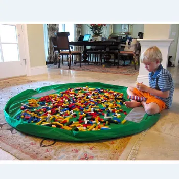 

Storage Bag for toy Oxford Drawstring Beam Port Finishing children toy Organizer Convenient Outside Picnic Play Mat