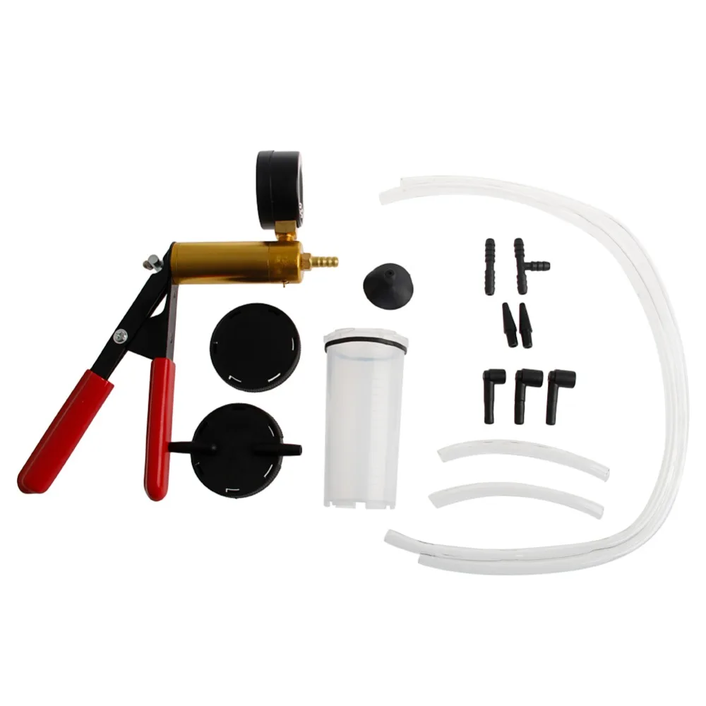 

Car Brake Bleeder Tester Hand Held Vacuum Pump Set Bleed Motorcycle Garage Tool