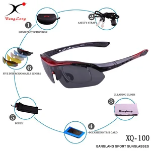 BangLong поляризационные солнцезащитные очки для велоспорта на открытом воздухе, велосипедные очки, мотоциклетные УФ защитные очки, очки для вождения, унисекс, 5 линз - изображение