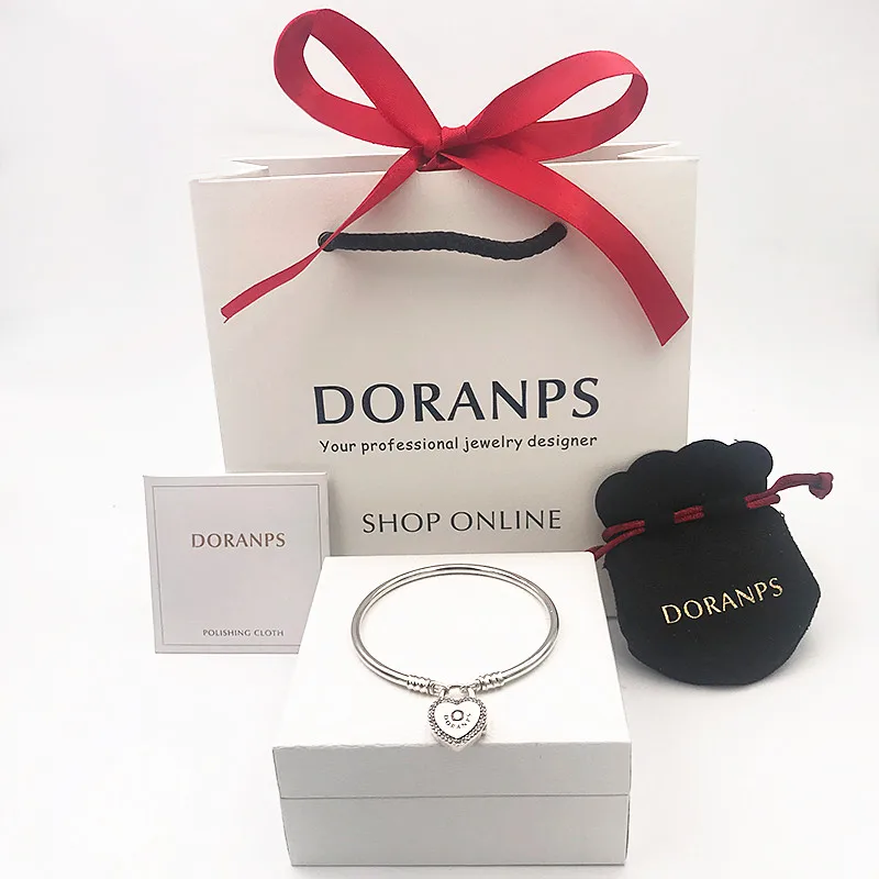 

2019 NEW Luxury Brand Snake chain Silver bead 925 for bracelet charm bangle women jewelry gifts,1pz