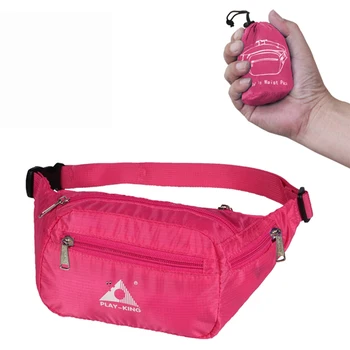 

unisex Outdoor Sports Running Waist Bag Pockets Waterproof Foldable Mobile Phone Pouch Adjustable Belts Running Bags