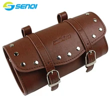 Retro bicycle Saddle Bag Cycling Storage Vintage Bag PU leather