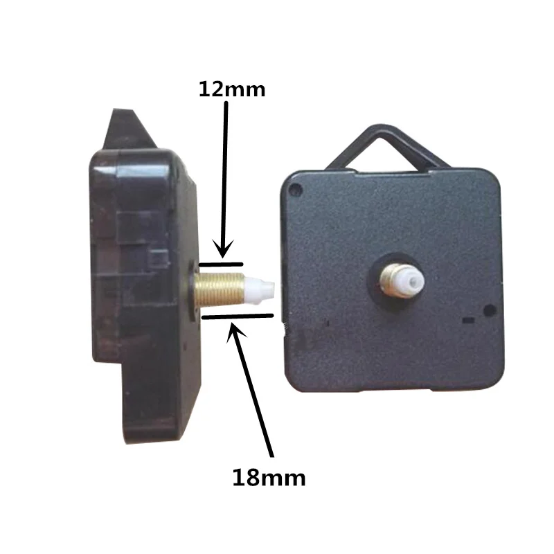 1 комплект бесшумные часы Красочные стрелки кварцевый механизм настенных часов Механизм Ремонт Запасные части заводные часы Запчасти 18 мм вал