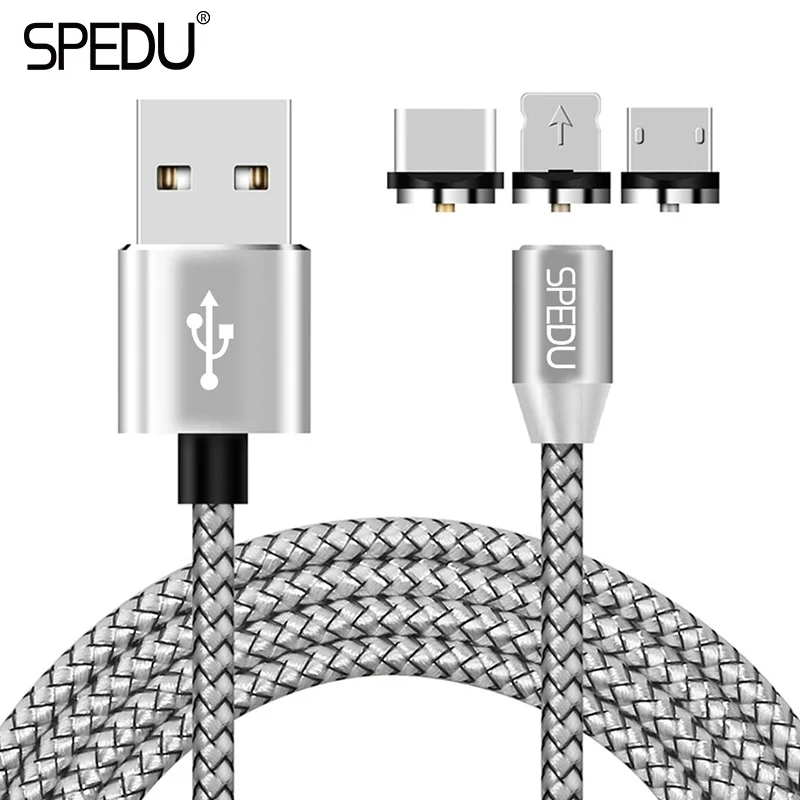 Быстрая зарядка,SPEDU 3in1 магнитная зарядка магнитный кабель USB для IPhone X 7 8 плюс Samsung Galaxy S8 oneplus 5 5t xiaomi huawei p20,беспроводное зарядное устройство беспроводная зарядка