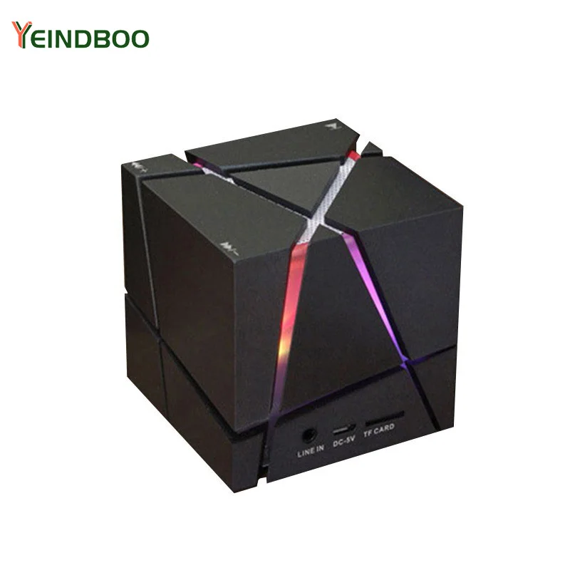 

YEINDBOO Portable Mini Bluetooth Speaker LED 3W Stereo Sound Box Mp3 Player Subwoofer Speakers Built-in 500mAh Battery