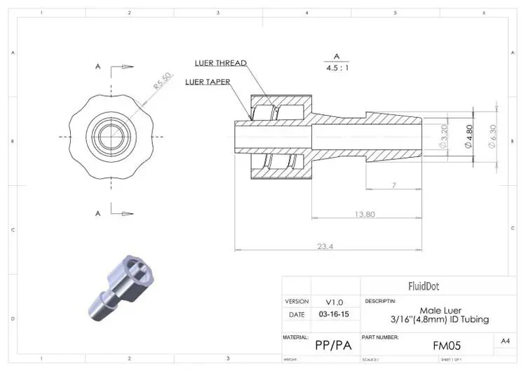 Sortimento luer lock connector (polyprop) luer lock