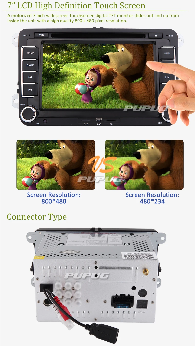 Perfect System USB Android 5.1 Car DVD Player Can Bus 4-CORE APP Auto For VW Volkswagen Autoradio GPS NAVI Radio Stereo 1080P Bluetooth 6